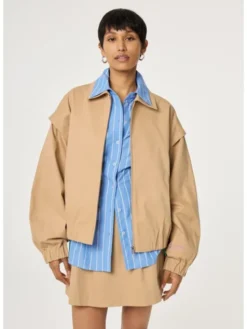 Fabienne Chapot Marynarka 6169-1813-100 Beżowy Loose Fit