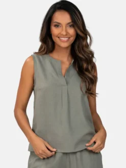 Feba Bluzka F248 Khaki Comfort Fit