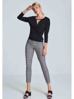 FIGL Bluzka M710 Czarny Regular Fit