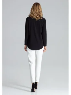 FIGL Bluzka M663 Czarny Regular Fit