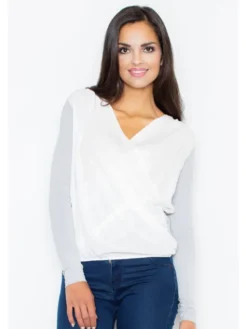 FIGL Bluzka M375 Szary Regular Fit
