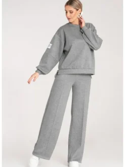 FIGL Komplet dresowy M1168 Szary Regular Fit