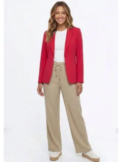 FIGL Marynarka M1339 Czerwony Fitted Fit