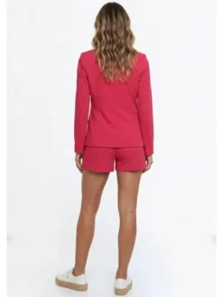 FIGL Marynarka M1339 Czerwony Fitted Fit