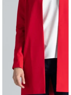 FIGL Płaszcz M551 Czerwony Regular Fit