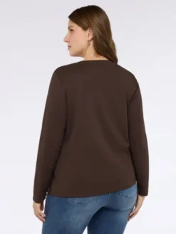 Fiorella Rubino Bluzka G099L008776N022 Brązowy Regular Fit