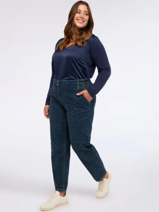 Fiorella Rubino Bluzka G251L008563N034 Niebieski Regular Fit