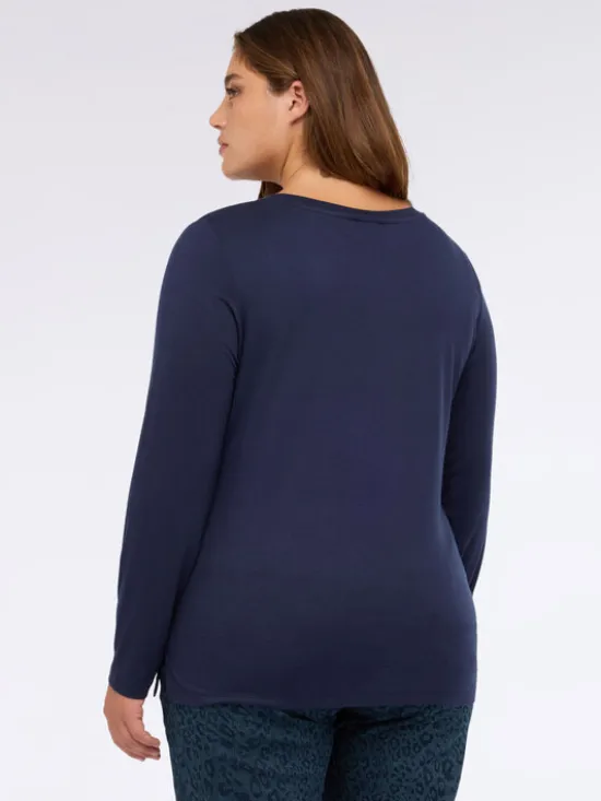 Fiorella Rubino Bluzka G251L008563N034 Niebieski Regular Fit