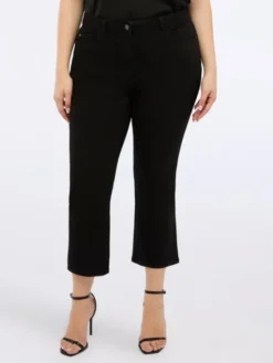 Fiorella Rubino Jeansy P406T104961N033 Czarny Flare Fit