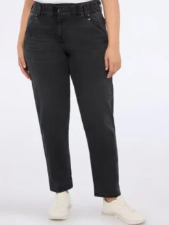Fiorella Rubino Jeansy P403T004899N023 Czarny Boy Fit