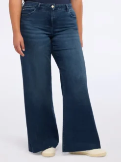 Fiorella Rubino Jeansy P407T004903N034 Niebieski A-Line Fit