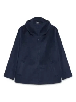 Fiorella Rubino Płaszcz zimowy 8394T100349N034 Niebieski A-Line Fit