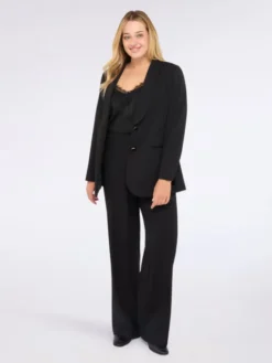 Fiorella Rubino Spodnie materiałowe P175L002197N033 Czarny Regular Fit