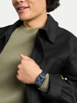 Fossil Zegarek Carraway FS6170 Granatowy