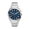 Fossil Zegarek Everett Chronograph FS6104 Srebrny