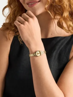 Fossil Zegarek Scarlette ES5474 Złoty