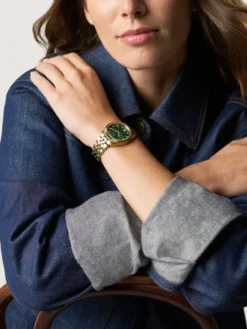 Fossil Zegarek Scarlette ES5460 Złoty
