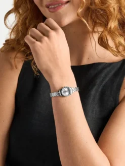 Fossil Zegarek Scarlette Mini Three-Hand ES5475 Srebrny