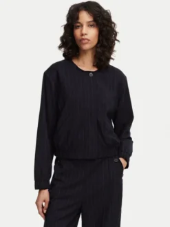 French Connection Marynarka Alia 759A5 Granatowy Boxy Fit