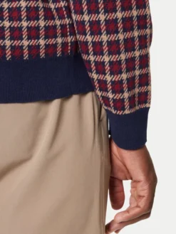 Gant Sweter 8050253 409 Bordowy Regular Fit