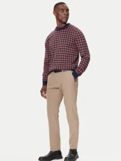 Gant Sweter 8050253 409 Bordowy Regular Fit