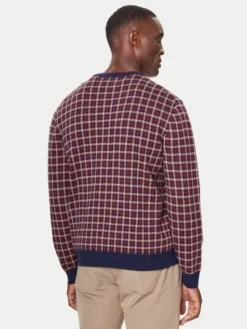 Gant Sweter 8050253 409 Bordowy Regular Fit