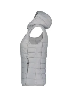 Geographical Norway Bezrękawnik WW2008E/GNO-Light Grey Szary Regular Fit