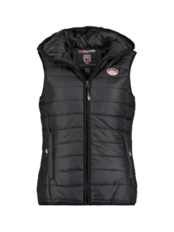 Geographical Norway Bezrękawnik WW2008E/GNO-Black Czarny Regular Fit