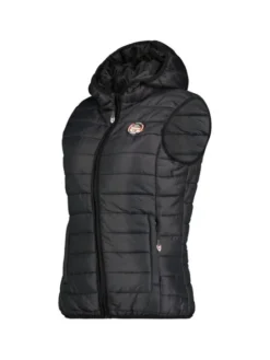 Geographical Norway Bezrękawnik WW2008E/GNO-Black Czarny Regular Fit