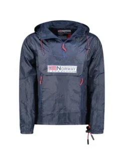 Geographical Norway Kurtka przeciwdeszczowa WW4244H/GN-Navy Granatowy Regular Fit