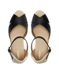 Geox Espadryle D Gelsa Low D45NGA 00085 C9999 Czarny