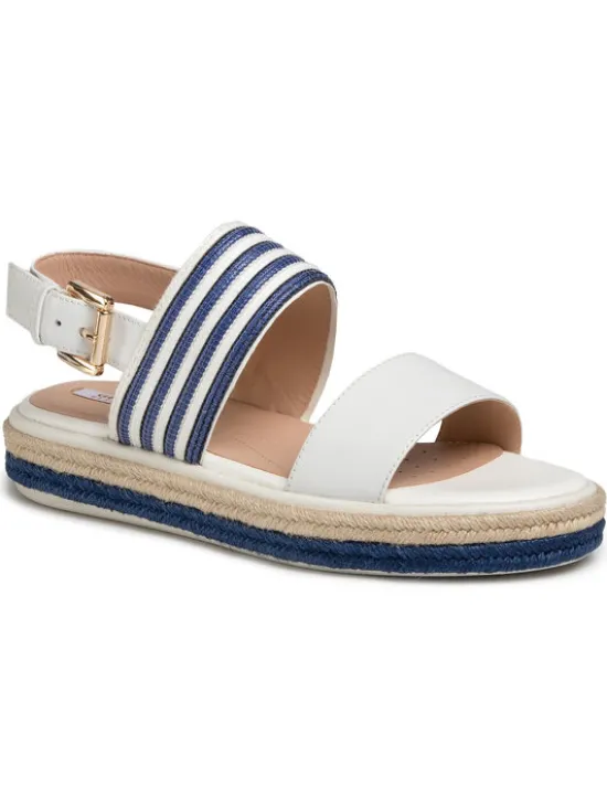Geox Espadryle D S. Leelu'e D02GFE 04311 C0006 Biały
