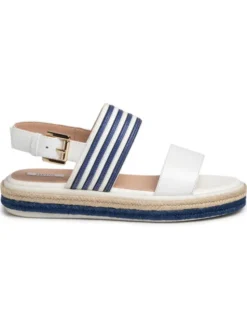 Geox Espadryle D S. Leelu'e D02GFE 04311 C0006 Biały