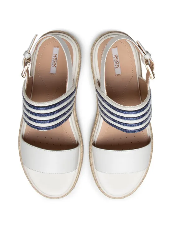 Geox Espadryle D S. Leelu'e D02GFE 04311 C0006 Biały