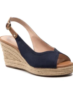 Geox Espadryle D Soleil A D15N7A 01143 C4152 Granatowy