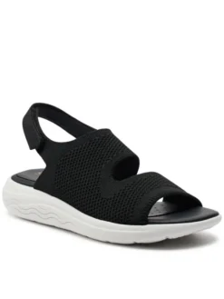 Geox Sandały D Spherica Ec5 D45SVA 0006K C9999 Czarny