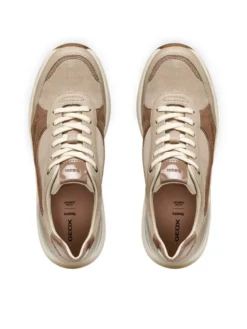 Geox Sneakersy D Spherica Ec13 D65WAB 2285 C5288 Beżowy
