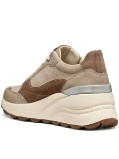 Geox Sneakersy D Spherica Ec13 D65WAB 2285 C5288 Beżowy