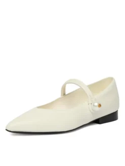 GINO ROSSI Baleriny CEO-ROSE-LT2512-72 Biały