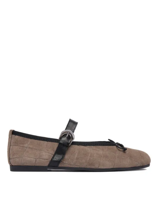 GINO ROSSI Baleriny C-24546LCP-DILETTA Szary