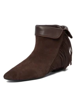 GINO ROSSI Botki EO-26124-03 Brązowy ciemny