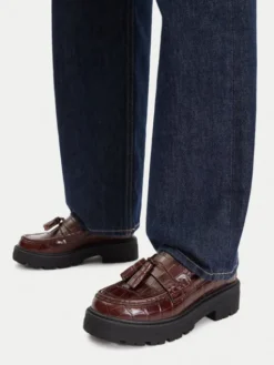 GINO ROSSI Loafersy EO-HOX-12036 Brązowy