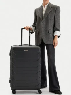 GINO ROSSI Walizka duża CEO-GIN-L-001-05-BLACK Czarny