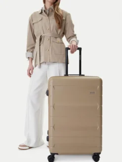 GINO ROSSI Walizka duża CEO-GIN-L-004-BEIGE Beżowy