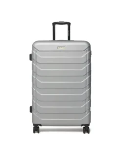 GINO ROSSI Walizka duża GIN-L-003-05-SILVER Srebrny