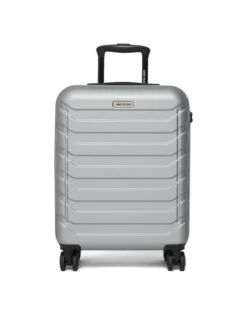 GINO ROSSI Walizka kabinowa C-GIN-S-003-05-SILVER Srebrny