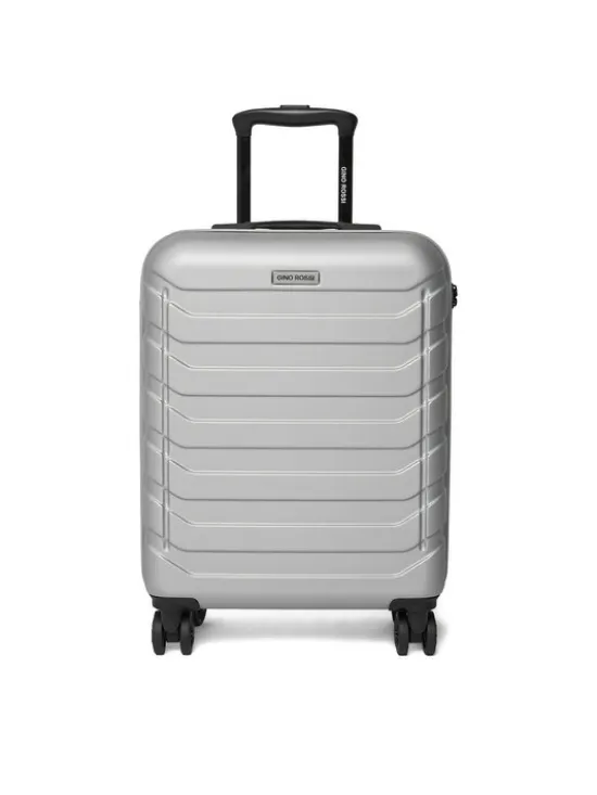 GINO ROSSI Walizka kabinowa CEO-GIN-S-003-05-SILVER Srebrny