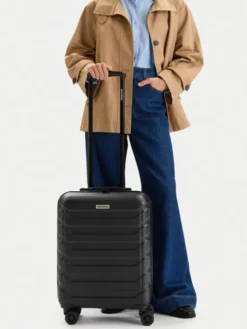 GINO ROSSI Walizka kabinowa CEO-GIN-S-001-05-BLACK Czarny