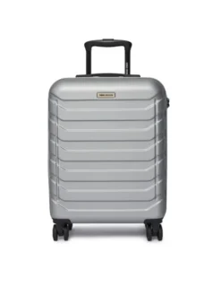 GINO ROSSI Walizka kabinowa GIN-S-003-05-SILVER Srebrny
