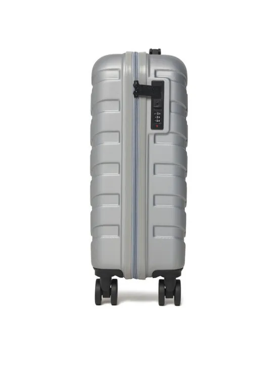 GINO ROSSI Walizka kabinowa GIN-S-003-05-SILVER Srebrny